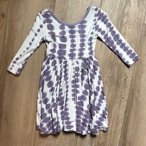 Purple and White Kids Dress